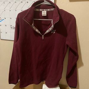 Maroon PINK 1/4 Zip